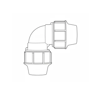 Coude 90° Egal à Compression PE-28