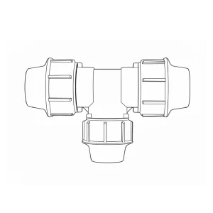 Té Réduit à Compression PE-28