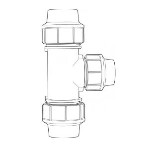 Té Réduit à Compression TEYRA-28