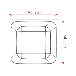 Caisson sur Système DP019 pour Plancher Réticulé (80 x 74 x 25)-29