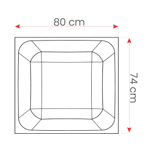 Caisson sur Système DP020 pour Plancher Réticulé (80 x 74 x 30)-29