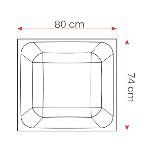 Caisson sur Système DP021 pour Plancher Réticulé (80 x 74 x 35)-29