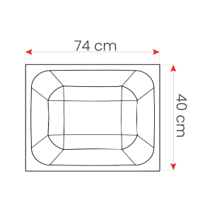 Demi Caisson de Coffrage DP002 pour Plancher Réticulé (40 x 74 x 20)-29