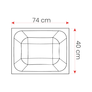 Demi Caisson de Coffrage DP005 pour Plancher Réticulé (40 x 74 x 30)-29