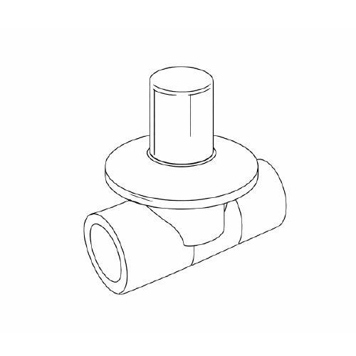 Robinet Cylindrique PPR Poignet Chromée